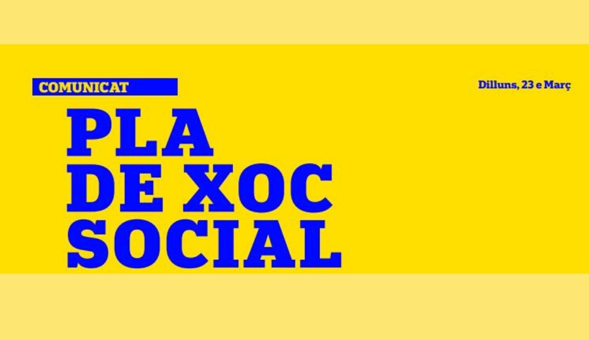 Comunicat “Pla de xoc social”