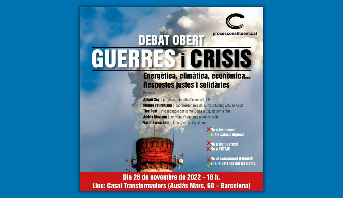 Debat obert “Guerres i crisis”