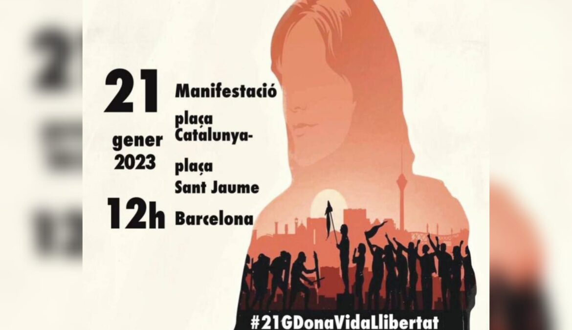 Manifestació Dona, vida, llibertat